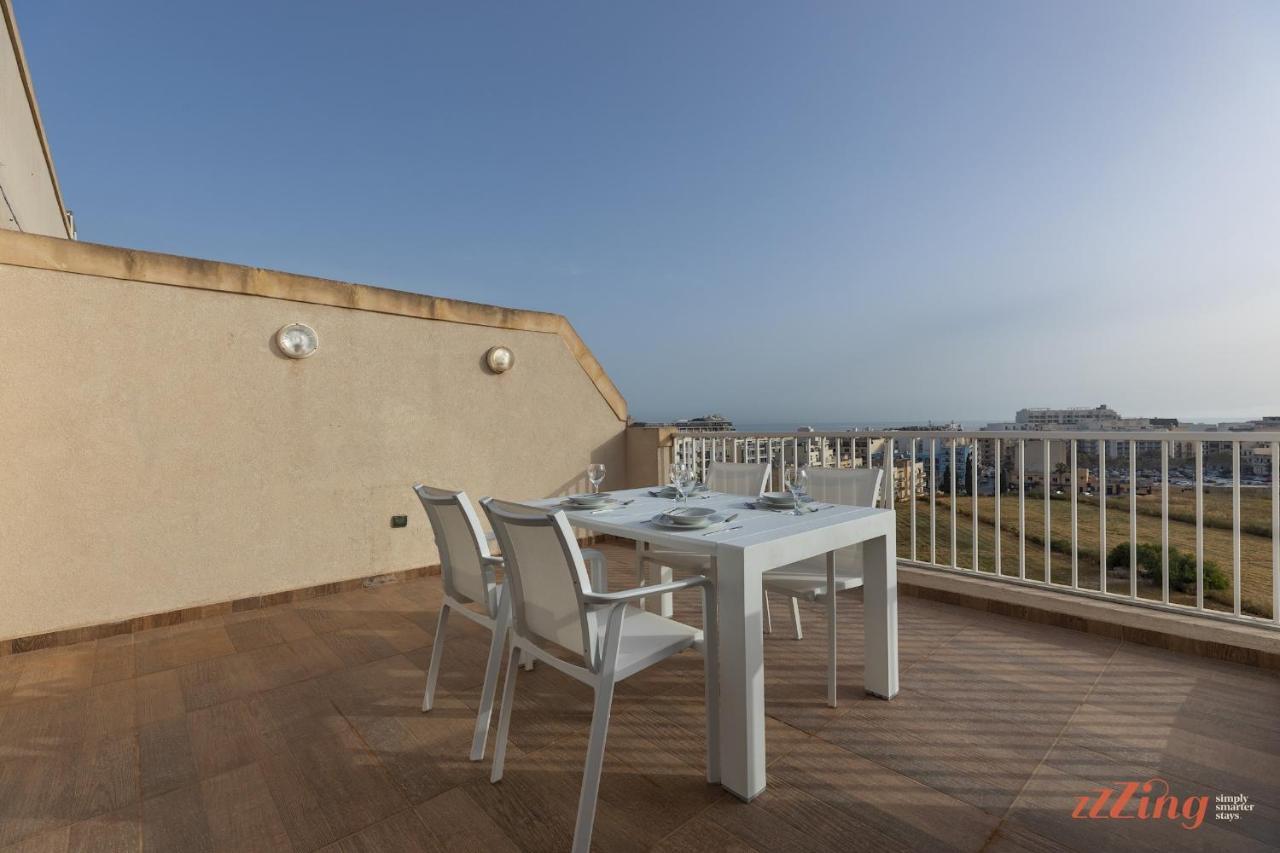 Sunny Penthouse Wterrace And Open Views Lägenhet St. Paul's Bay Exteriör bild