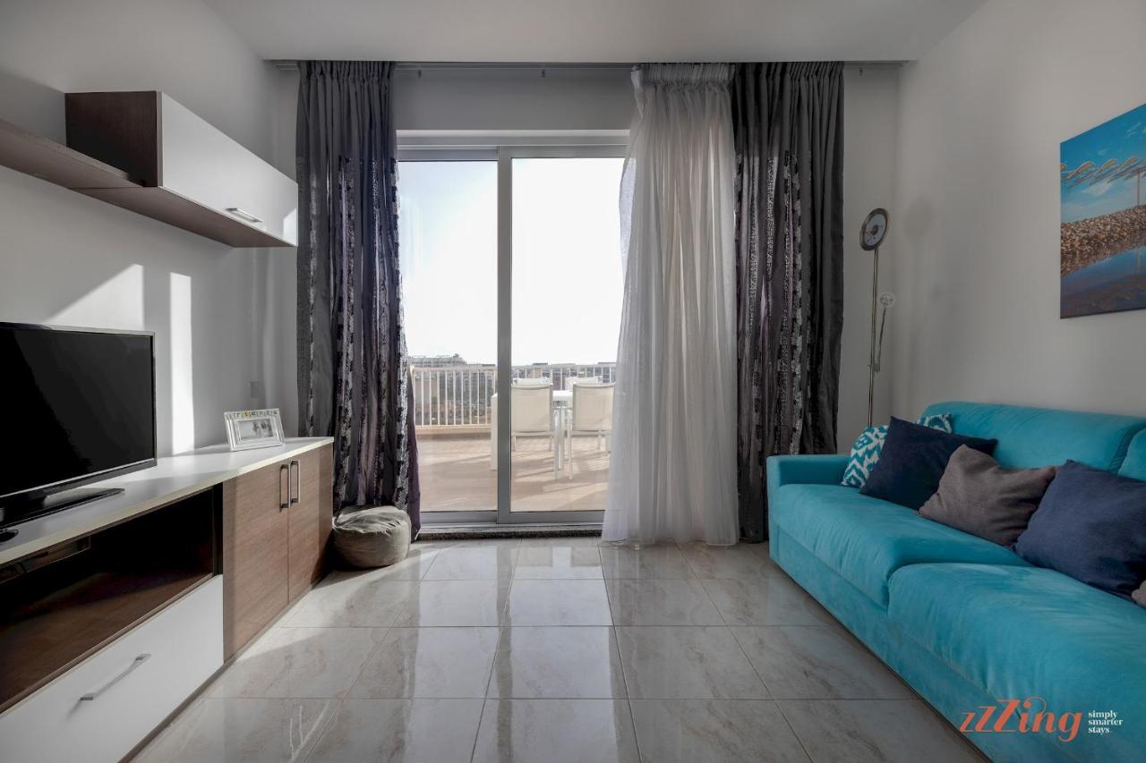 Sunny Penthouse Wterrace And Open Views Lägenhet St. Paul's Bay Exteriör bild